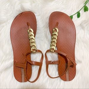 Ipanema T-Strap Bond Sandals Brown 8